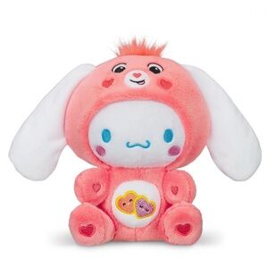 Care Bears Hello Kitty Fun Size Plush - Cinnamoroll as Love-A-Lot Bear
